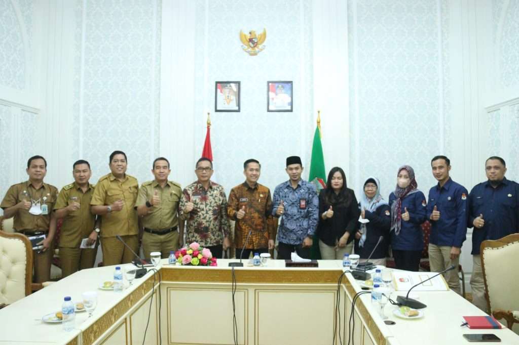 KPU Palembang saat melakukan audensi dengan Sekda Palembang