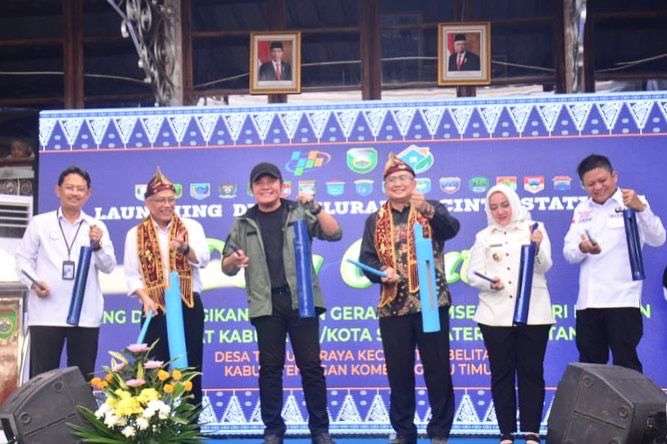 Launching Progran Desa/Kelurahan Cinta Statistik (Cantik) di OKU Timur
