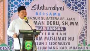 Gubernur Sumsel H. Herman Deru mengawali agenda kerjanya dengan mengadakan halal bihalal dengan masyarakat Dusun Sidomulyo, Kelurahan Putak, Kecamatan Gelumbang, Kabupaten Muara Enim pada Jumat (19/5).
